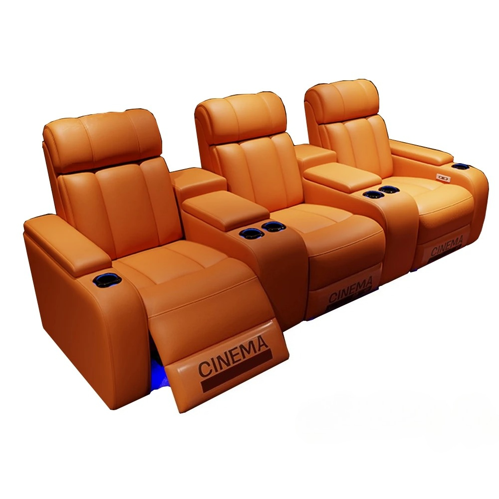 Home Cinema Chairs - 럭셔리 전동 리클라이너 시네마 의자, 컵