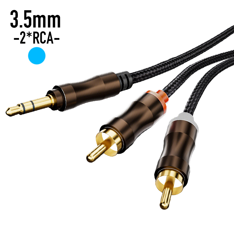 Home Cinema Tv - RCA-3.5mm 잭 AUX 오디오 케이블 HiFi