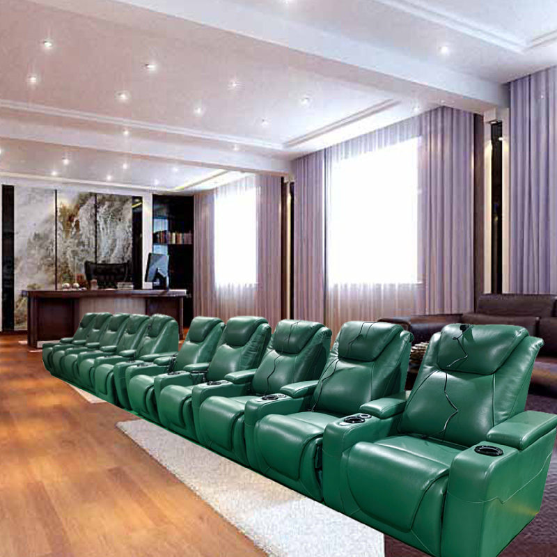 그린 컬러 가정용 가구 4인용 소파 거실 소파 LED  - Home Cinema Chairs 리뷰 및 가격