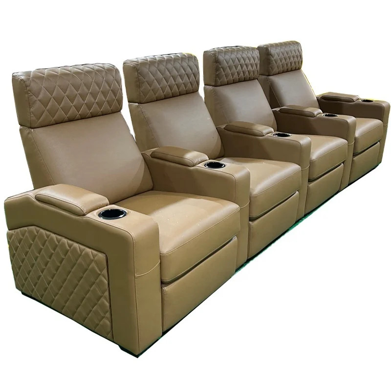 새로운 디자인 홈 시네마 시트, 진짜 가죽 극장 소파, - Home Cinema Chairs 리뷰 및 가격