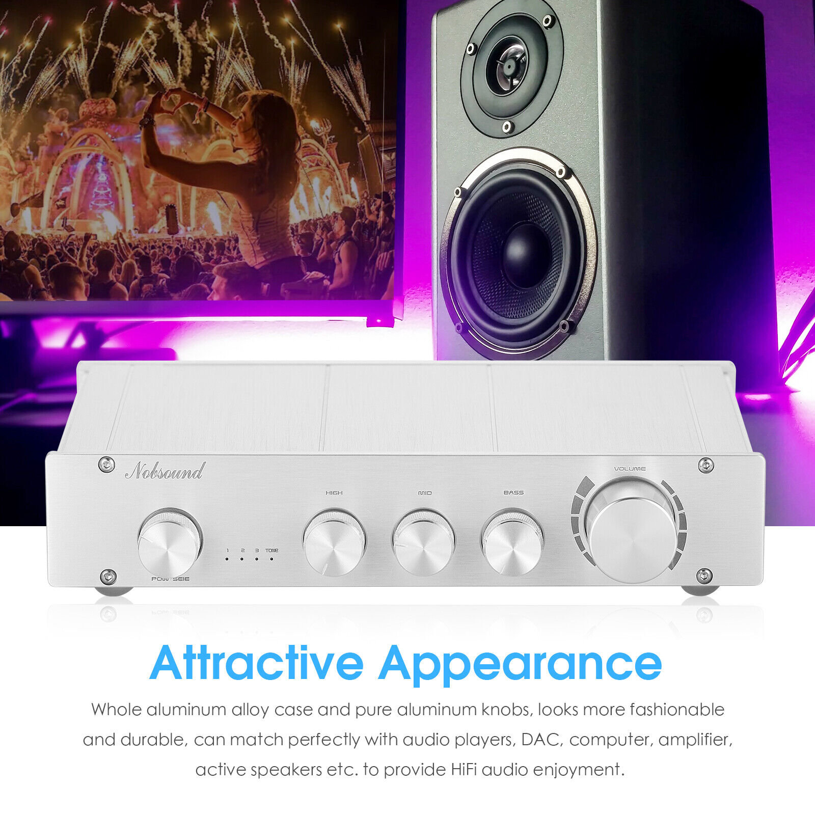 Nobsound HiFi 3방향 클래스 A 디지털 스테 - Home Cinema Yamaha 리뷰 및 가격