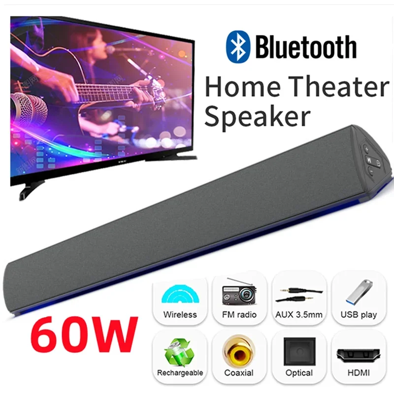 무선 TV PC 사운드바, 블루투스 스피커, 홈 시어터 - Home Cinema Audio System 리뷰 및 가격