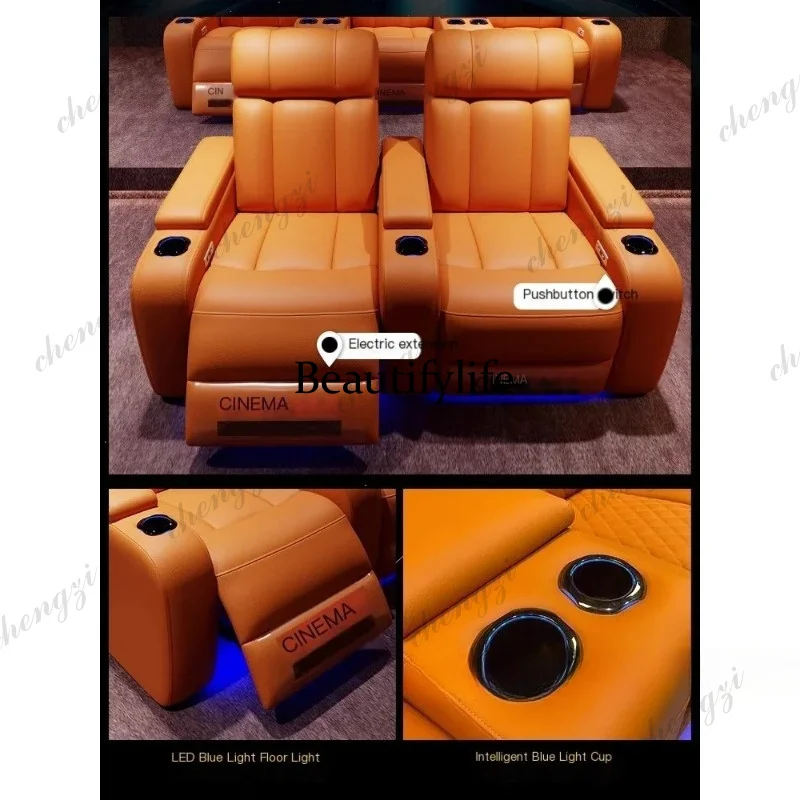 G153 고급 천연 가죽 전동 리클라이너 시네마 의자  - Home Cinema Chairs 리뷰 및 가격