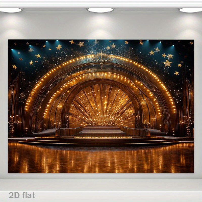 럭셔리 골든 극장 무대 아치 조명 별빛 스포트라이트 콘 - Home Cinema Events 리뷰 및 가격