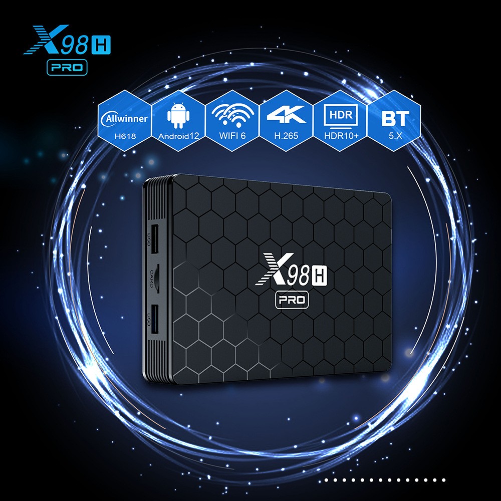 X98H Pro 스마트 TV 박스 6K 2.4&5G W - Home Cinema Youtube 리뷰 및 가격