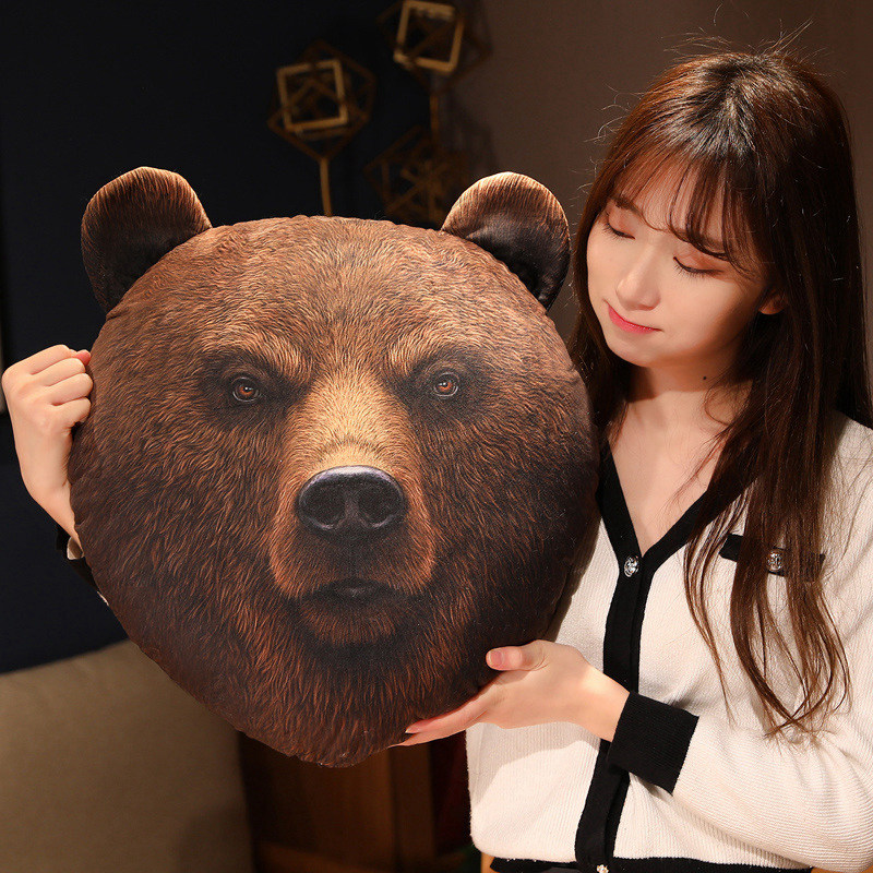 40cm 3D 시뮬레이션 동물 머리 베개 박제 돼지 곰 - Home Cinema Chairs 리뷰 및 가격