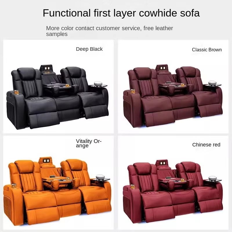 가죽 리클라이너 소파 세트, 전동 리클라이너 홈시어터  - Home Cinema Chairs 리뷰 및 가격