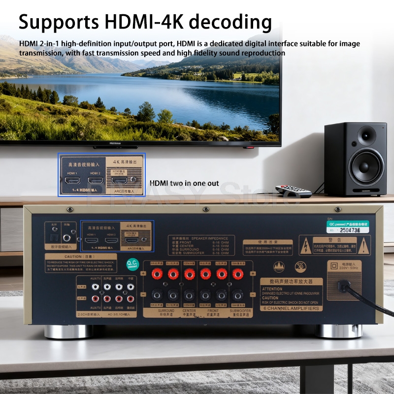 1200W 앰프 블루투스 앰프 SNR85dB 사운드 앰 - Home Cinema Yamaha 리뷰 및 가격