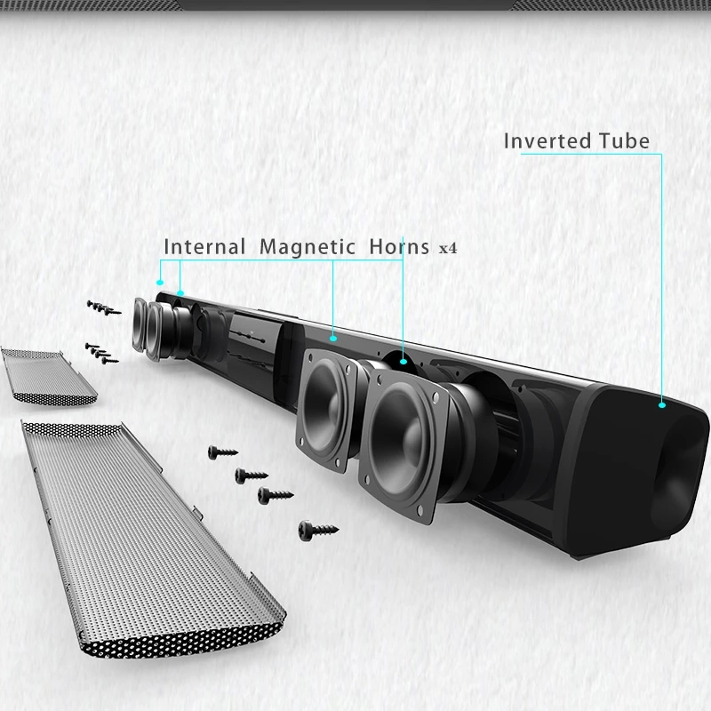 40W 블루투스 스피커 열 TF AUX USB 라디오가 - Home Cinema Chairs 리뷰 및 가격